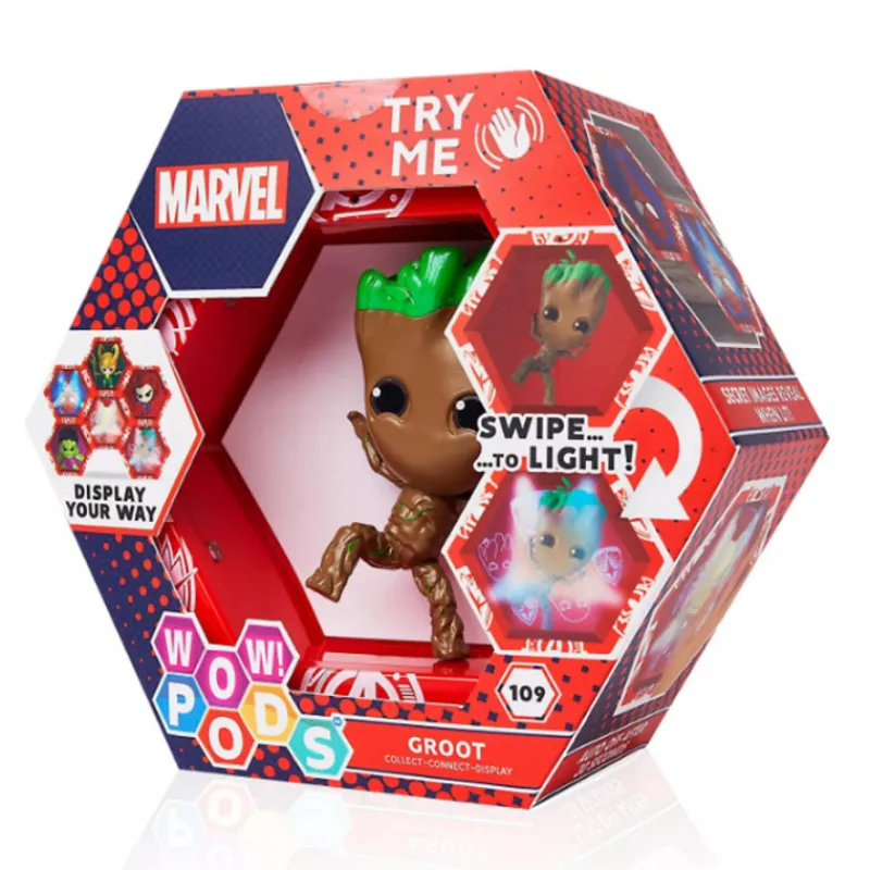 Outlet Figura Wow POD Groot Marvel con luz Superhéroes Marvel|Coleccionismo Marvel