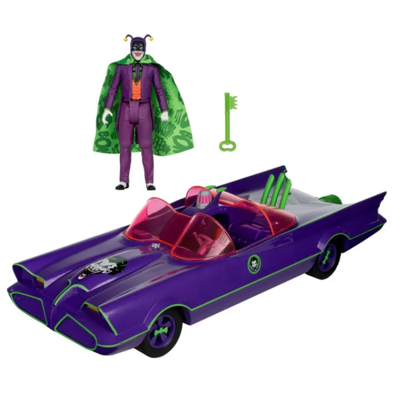 Best Figura Y Vehículo Batman 66 Batmobil With Joker (Gold Label) Dc Retro Figuras Dc