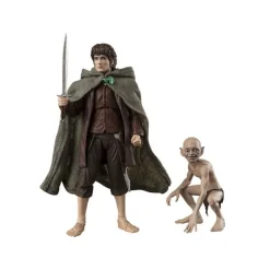 Bandai Figuras El Señor De Los Anillos ^Figuras de El Señor de los Anillos de Frodo Baggins & Gollum de S.H. Figuarts