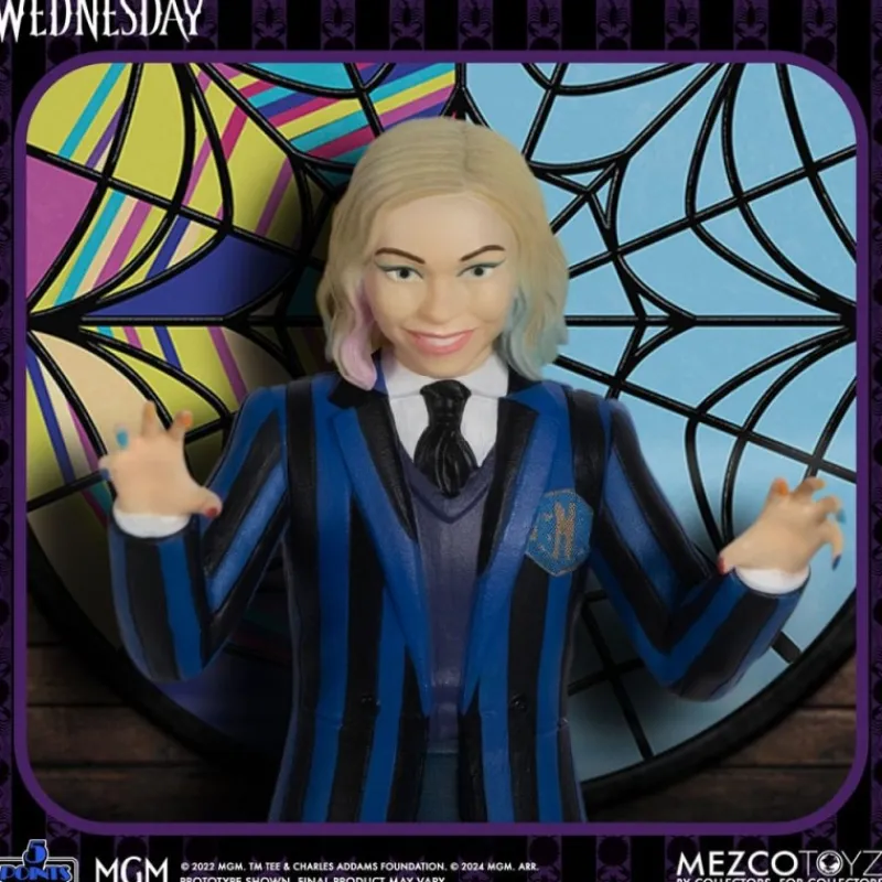 Mezco Toys Miércoles Addams^Figuras Wednesday & Enid 5 Points Miércoles