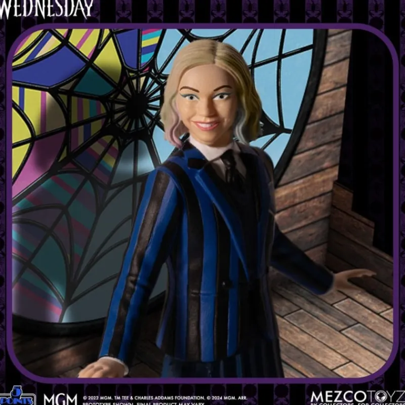 Mezco Toys Miércoles Addams^Figuras Wednesday & Enid 5 Points Miércoles