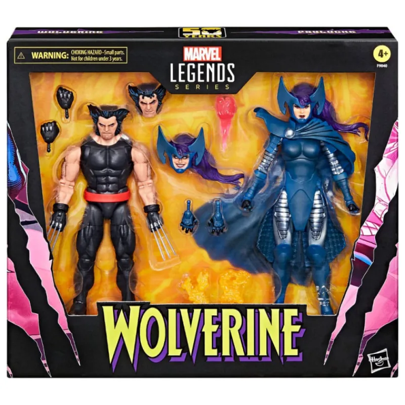 Best Figuras Wolverine 50Th Anniversary Marvel Legends Wolverine & Psylocke 15 Cm Coleccionismo Marvel
