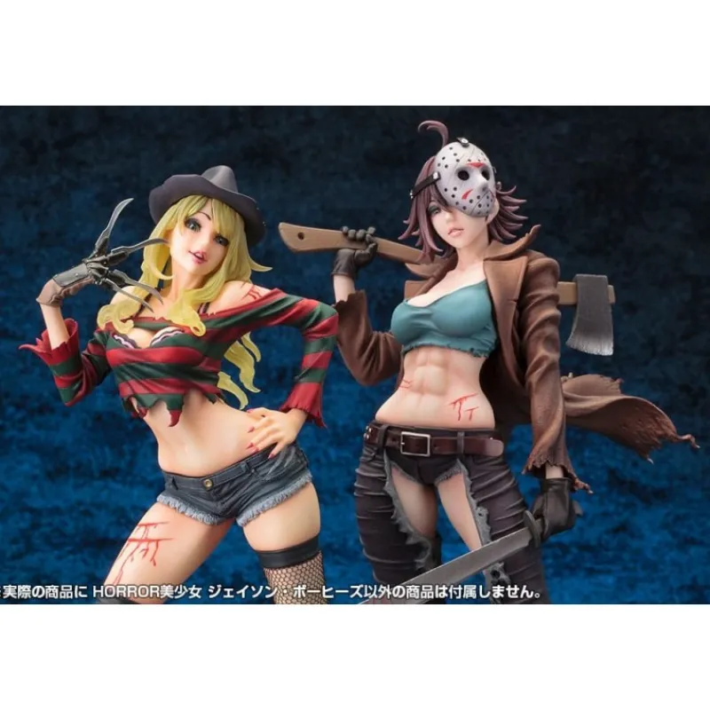 New Freddy vs. Jason Bishoujo Estatua PVC 1/7 Jason Voorhees 2nd Edition 24 cm Figuras|Freddy Krueger
