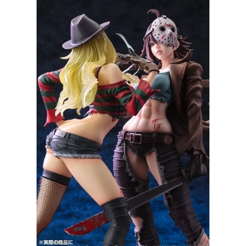 New Freddy vs. Jason Bishoujo Estatua PVC 1/7 Jason Voorhees 2nd Edition 24 cm Figuras|Freddy Krueger