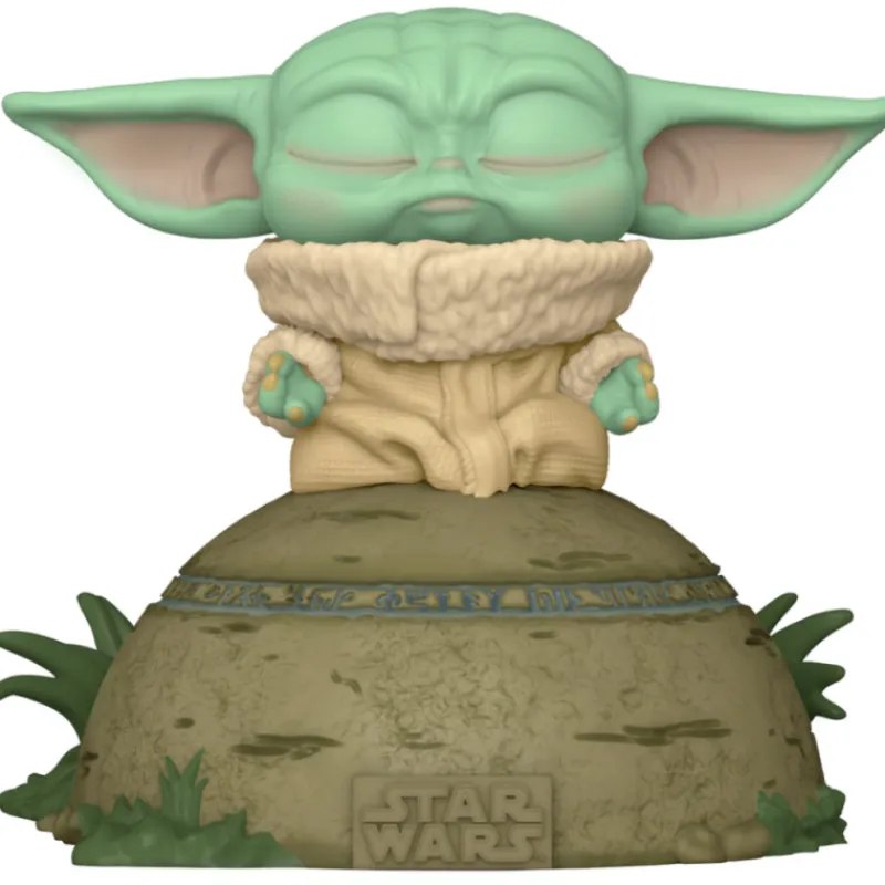 Funko The Mandalorian|Regalos Star Wars Por Personaje ^Pop! Baby Yoda usando la fuerza con luz y sonido The Mandalorian