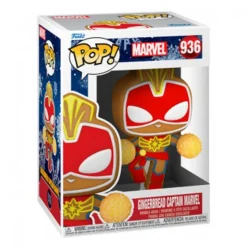 Funko Funko Marvel|Tazas Marvel^Pop Capitana Marvel Navidad Galleta de Jengibre