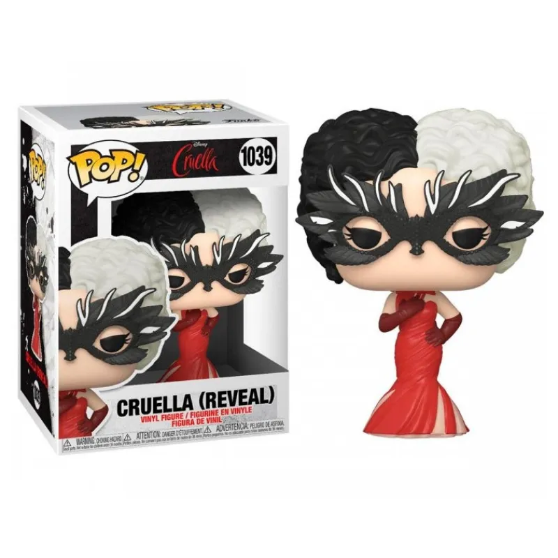Discount Pop! Cruella con Antifaz Disney Películas Y Personajes De Disney ·101 Dálmatas Y Cruella|Películas Y Personajes De Disney ·Villanas Disney