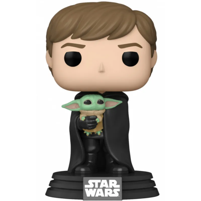 Funko The Mandalorian|Regalos Star Wars Por Personaje ^Pop! Luke Skywalker con Baby Yoda The Mandalorian