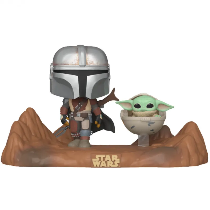 Clearance Pop! Moments Mandalorian con Baby Yoda Regalos De Otras Series|The Mandalorian