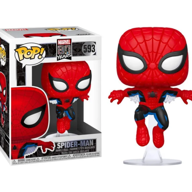 Funko Superhéroes Marvel|Funko Marvel^Pop! Spiderman Primera Aparición 80 Aniversario