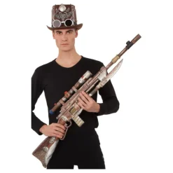 Disfrazzes Armas, Espadas Y Escudos Disfraces^Fusil o Rifle de Asalto Steampunk de 108 cm