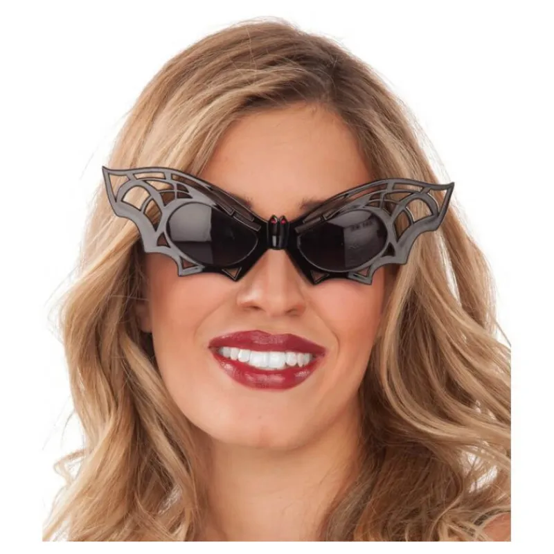 Disfrazzes Antifaces Y Gafas Para Disfraces|Accesorios Halloween Y Terror ^Gafas de Murciélago Negro