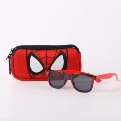 Niños Cerdá Kids Marvel Y Dc Para Niños|Accesorios Para El Pelo, Gafas De Sol Y Kits De Belleza Infantiles ^Gafas de Sol con Funda Spiderman, Rojo