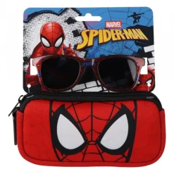 Niños Cerdá Kids Marvel Y Dc Para Niños|Accesorios Para El Pelo, Gafas De Sol Y Kits De Belleza Infantiles ^Gafas de Sol con Funda Spiderman, Rojo