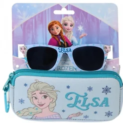 Discount Gafas de Sol Frozen con Funda Protectora Azul Disney Para Niñas|Accesorios Para El Pelo, Gafas De Sol Y Kits De Belleza Infantiles