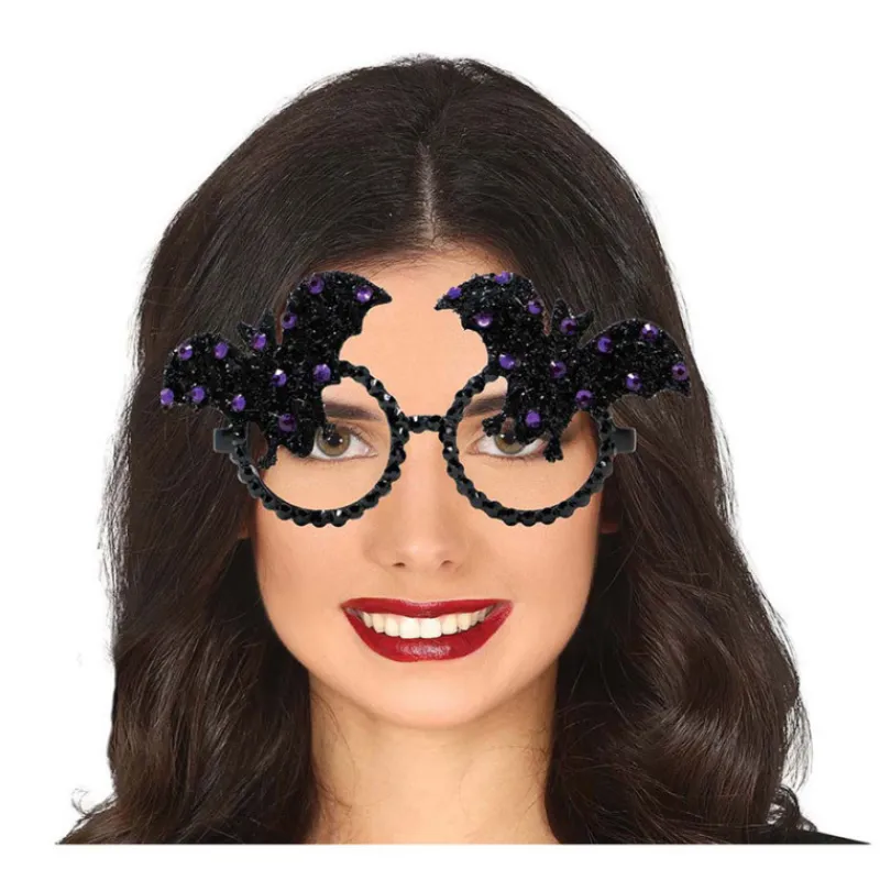 Clearance Gafas Gorros Murciélagos con Brillantes Antifaces Y Gafas Para Disfraces|Accesorios Halloween Y Terror