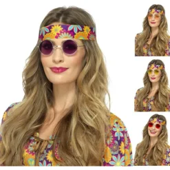 Discount Gafas Hippies Redondas en varios colores Antifaces Y Gafas Para Disfraces|Accesorios Halloween Y Terror