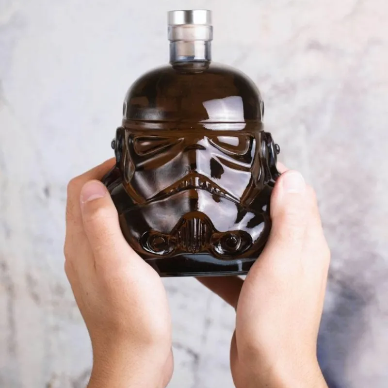 Thumbs Up Replicas Y Coleccionismo Star Wars |Star Wars Hogar^Garrafa de Vidrio Stormtrooper Negra - 0,75L Licencia Oficial