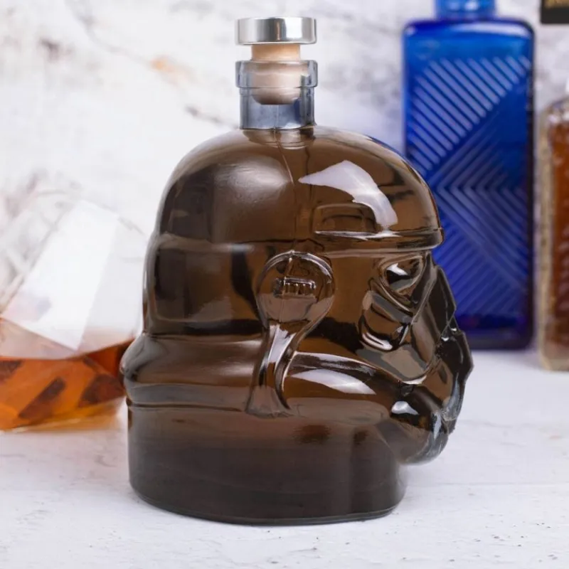 Thumbs Up Replicas Y Coleccionismo Star Wars |Star Wars Hogar^Garrafa de Vidrio Stormtrooper Negra - 0,75L Licencia Oficial