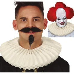 Disfrazzes Complementos Para Disfraces|Accesorios Halloween Y Terror ^Gorguera o Cuello Cervantino Blanco