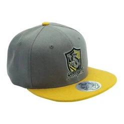 Gorra Harry Potter Snapback Gris y Amarillo Hufflepuff Hufflepuff