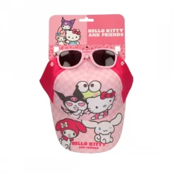 Cerdá Kids Disney Para Niñas|Accesorios Para El Pelo, Gafas De Sol Y Kits De Belleza Infantiles ^Gorra y Gafas de Sol Hello Kitty 53 cm Rosa