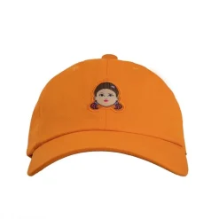 Hot Gorra Young-hee de Squid Game en color naranja El Juego Del Calamar