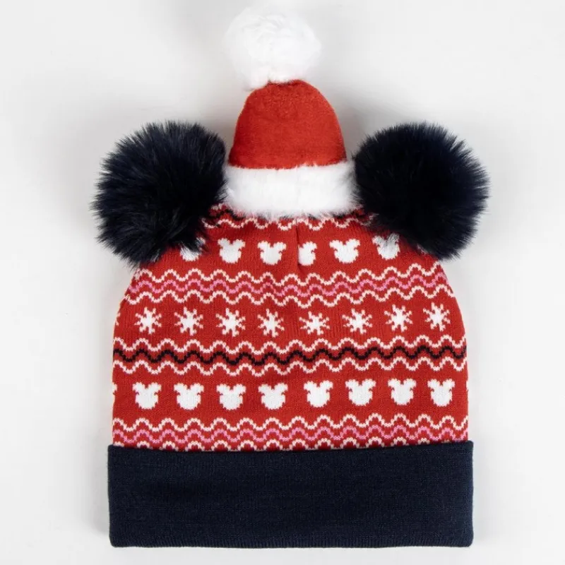 Niños Cerdá Kids Disney Para Niñas|Harry Potter Para Niños^Gorro de Punto Navidad Minnie 100% Acrílico Rojo