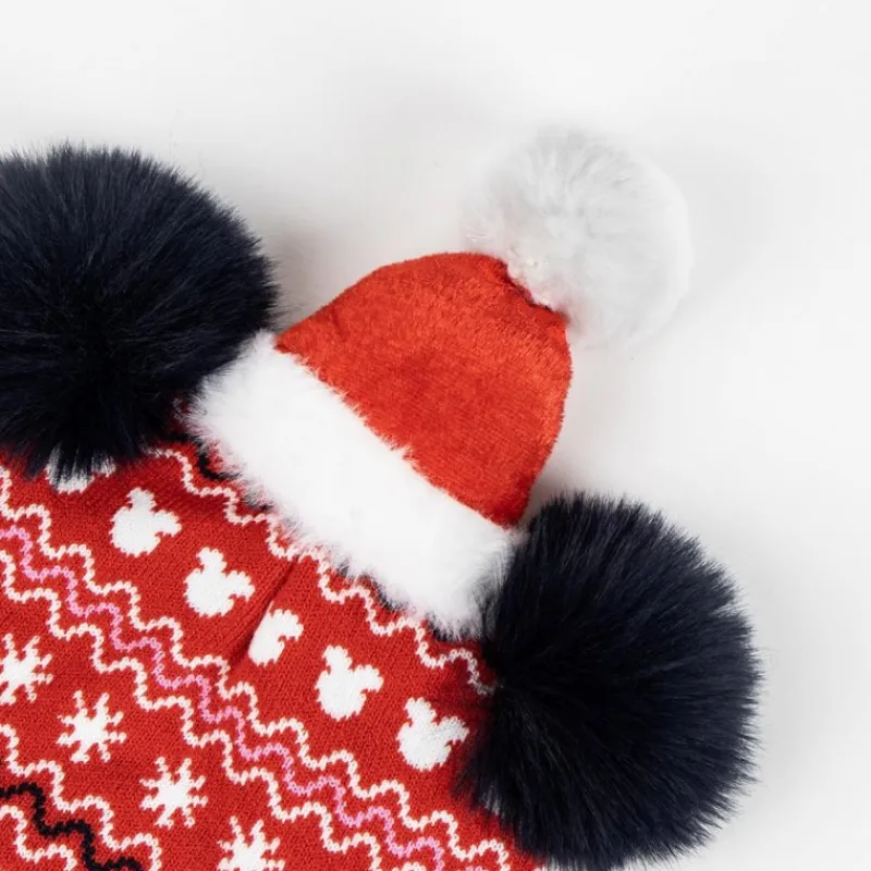 Niños Cerdá Kids Disney Para Niñas|Harry Potter Para Niños^Gorro de Punto Navidad Minnie 100% Acrílico Rojo