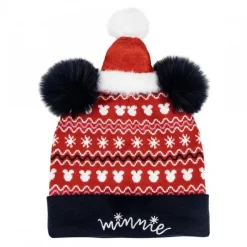 Niños Cerdá Kids Disney Para Niñas|Harry Potter Para Niños^Gorro de Punto Navidad Minnie 100% Acrílico Rojo