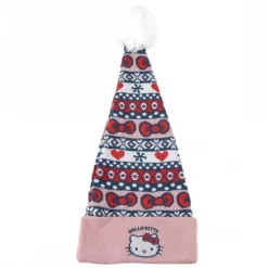 Niños Cerdá Adult Ropa Y Téxtil: Cosas Que Ponerse Para Niños ^Gorro de Punto Navideño Hello Kitty Multicolor 100% Acrílico