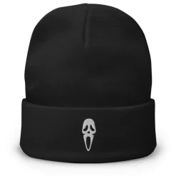 Printful Más Regalos De Cine De Terror ^Gorro ghosface negro Scream