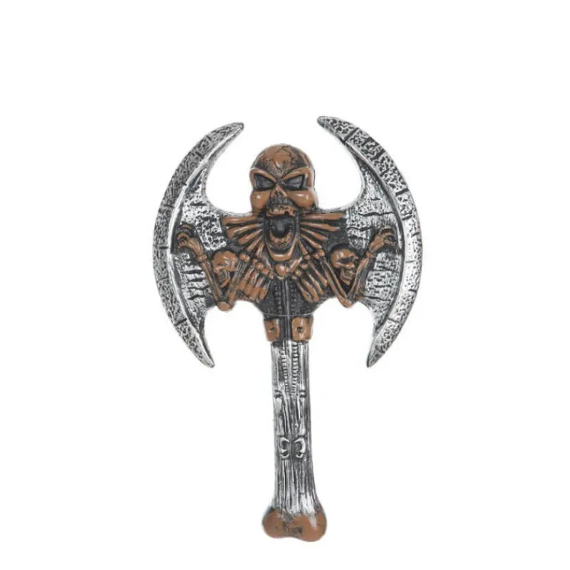 Best Hacha de Doble Filo de Esqueleto Armas, Espadas Y Escudos Disfraces|Accesorios Halloween Y Terror
