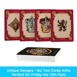 Otros Fabricantes Hufflepuff|Ravenclaw^Harry Potter Baraja Crests de 54 Cartas Oficial