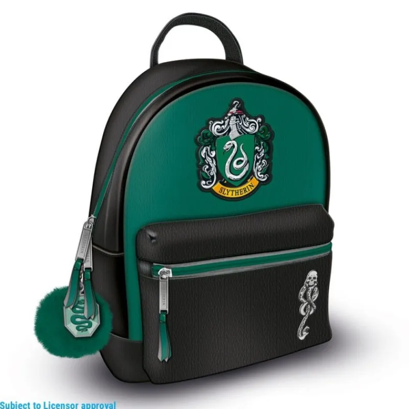 Best Harry Potter Mochila Slytherin de Cuero PU - Licencia Oficial Bolsos Y Complementos Harry Potter|Slytherin