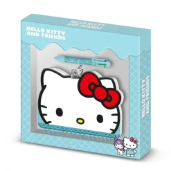 KaracterMania Para El Cole^Hello Kitty Face Pack de Diario Kawaii + Bolígrafo 6 Colores