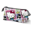 Online Hello Kitty Panels Estuche Portatodo Triple Multicolor Para El Cole
