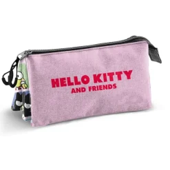 Online Hello Kitty Panels Estuche Portatodo Triple Multicolor Para El Cole
