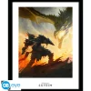 Abystyle Regalos Y Coleccionismo Para Gamers - Cosas De Videojuegos Míticos^Impresión Enmarcada Daedric Armor de Skyrim 30x40 cm