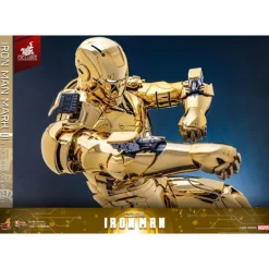 Online Iron Man Figura Movie Masterpiece Diecast 1/6 Mark III (Gold Color) Superhéroes Marvel|Coleccionismo Marvel