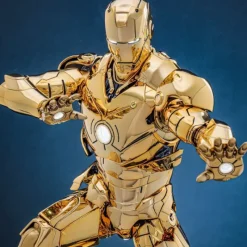 Online Iron Man Figura Movie Masterpiece Diecast 1/6 Mark III (Gold Color) Superhéroes Marvel|Coleccionismo Marvel
