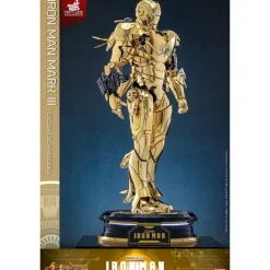 Online Iron Man Figura Movie Masterpiece Diecast 1/6 Mark III (Gold Color) Superhéroes Marvel|Coleccionismo Marvel