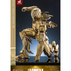 Online Iron Man Figura Movie Masterpiece Diecast 1/6 Mark III (Gold Color) Superhéroes Marvel|Coleccionismo Marvel