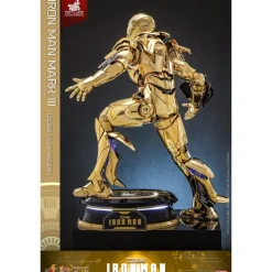 Online Iron Man Figura Movie Masterpiece Diecast 1/6 Mark III (Gold Color) Superhéroes Marvel|Coleccionismo Marvel