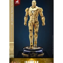 Online Iron Man Figura Movie Masterpiece Diecast 1/6 Mark III (Gold Color) Superhéroes Marvel|Coleccionismo Marvel