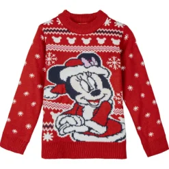 Jersey de Punto Navideño de Minnie para Niños Niños Disney Para Niñas|Ropa Y Téxtil: Cosas Que Ponerse Para Niños