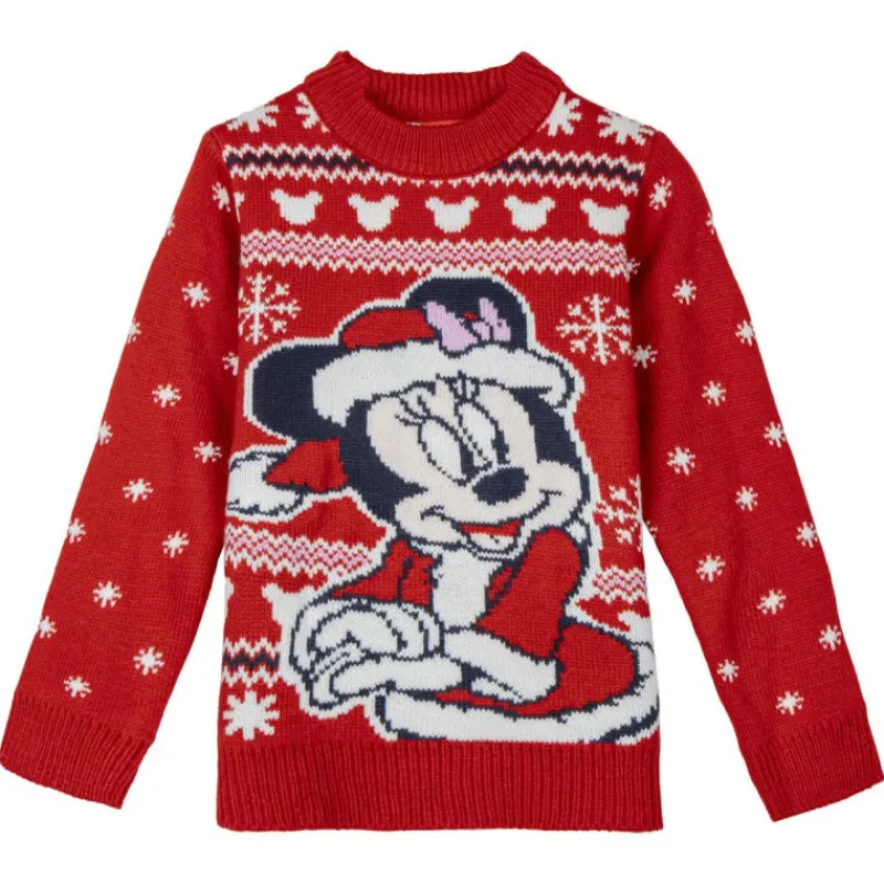 Jersey de Punto Navideño de Minnie para Niños Niños Disney Para Niñas|Ropa Y Téxtil: Cosas Que Ponerse Para Niños