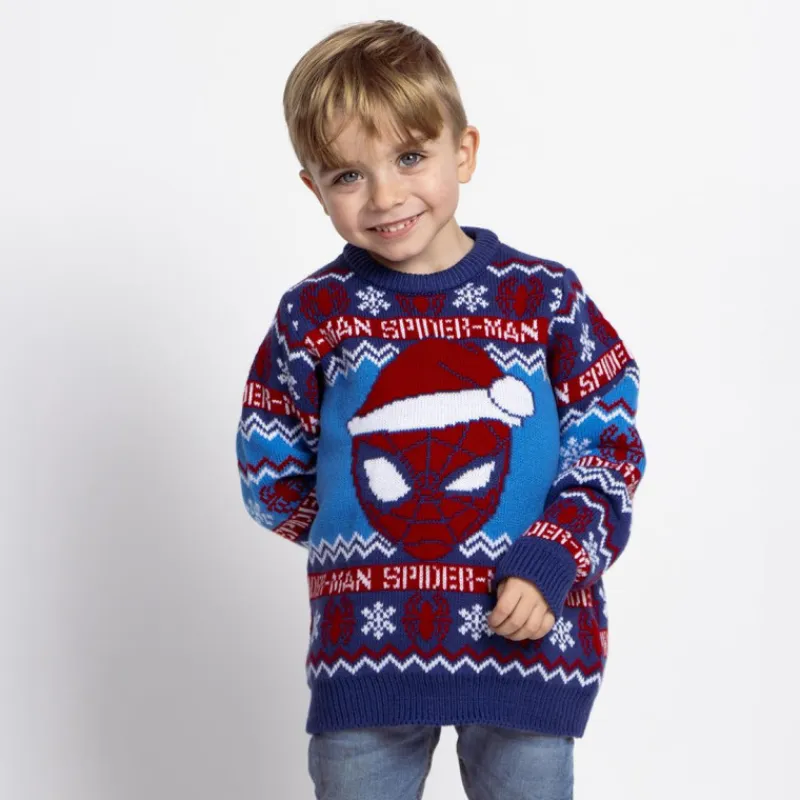 Sale Jersey Navideño de Spiderman para Niños Niños Marvel Y Dc Para Niños|Ropa Y Téxtil: Cosas Que Ponerse Para Niños