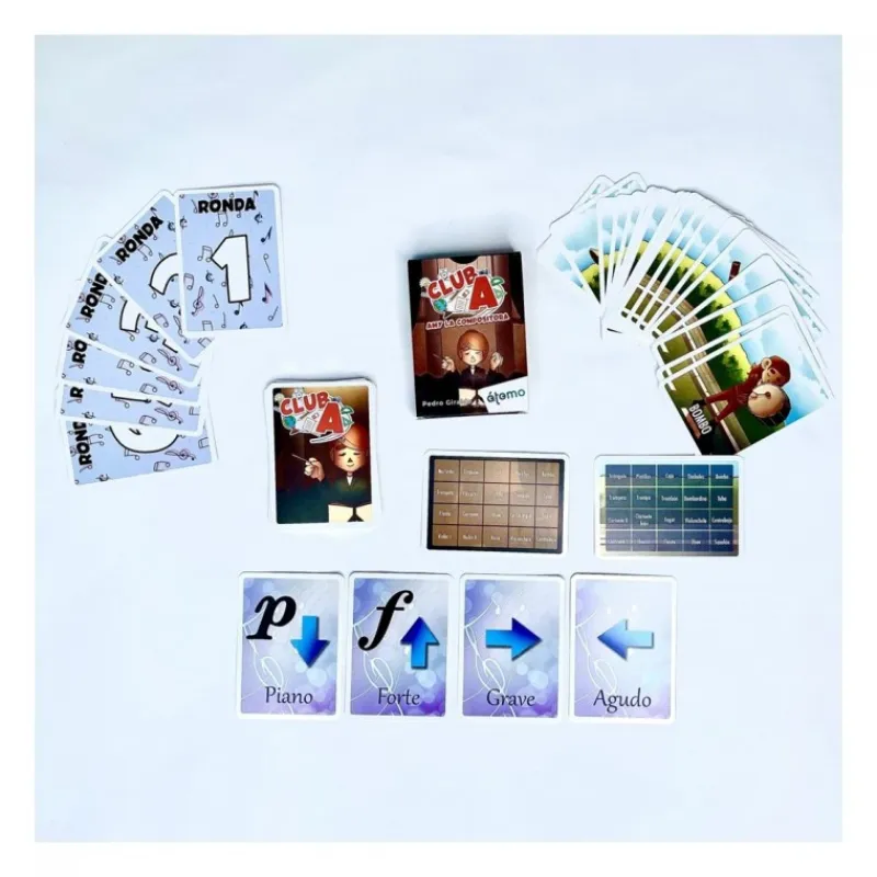 Atomo games Juguetes, Figuras Y Más Regalos Para Peques|Juegos, Peluches Y Chuches ^Juego de Cartas Educativo Club A: Amy la Compositora