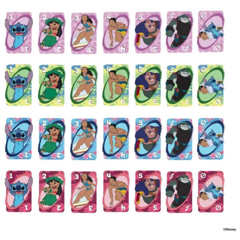 Hot Juego de Cartas UNO Lilo & Stitch para 2-10 jugadores Niños Disney Para Niños|Disney Para Niñas